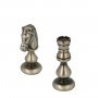 Classic chess pieces model Staunton in full brass metal turned and finished by hand